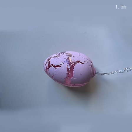 1,5 m 10 LED påskefarvede revne æg LED lyskæde æg påskefest glad påskedag dekoration til hjemmet 2023 forårsfestival