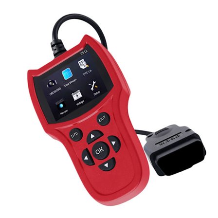 Bilkodeleser 2,4-tommers fargeskjerm OBD2-skanner med I/M-beredskapsdatastrøm Sjekk motorfeil OBDII/EOBD skanneverktøy