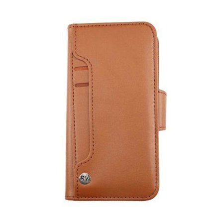 iPhone 12/12 Pro Plånboksfodral Extra Kortfack Rvelon - Guldbrun