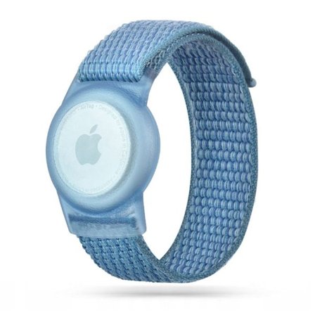 Tech-Protect Nylon Wristband for Kids for Apple AirTag – Blue