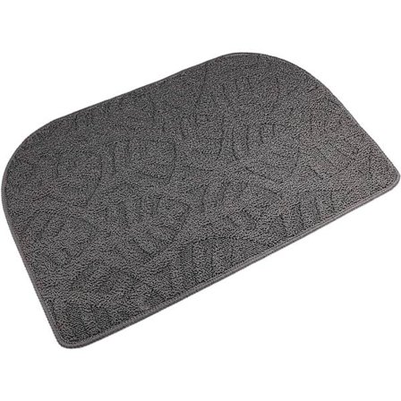 Dörrmatta för inomhusbruk, 30"x18", tvättbar i maskin, absorberande halvcirkelformad entrématta