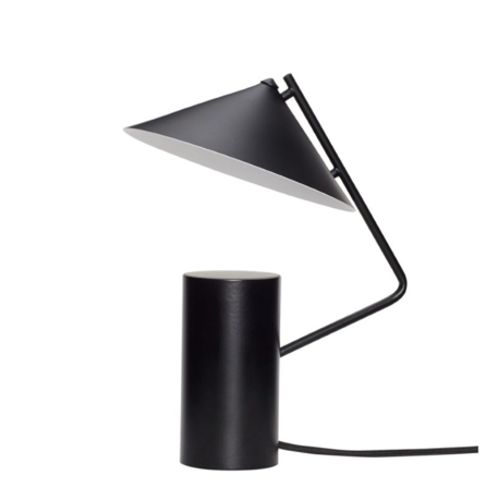 Hübsch Bordlampe Metall Sort