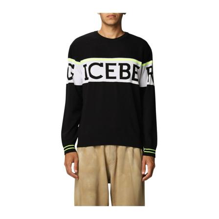 Iceberg Sweatshirts Hoodies , Zwart , Heren , Maat: M