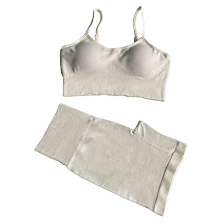 Sömlös Yoga Dam Sportwear Workout V-hals Kortärmad Crop