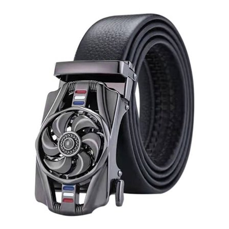 "Luck Is On The Turn" Bälte Roterbart spänne Midjeband SVART