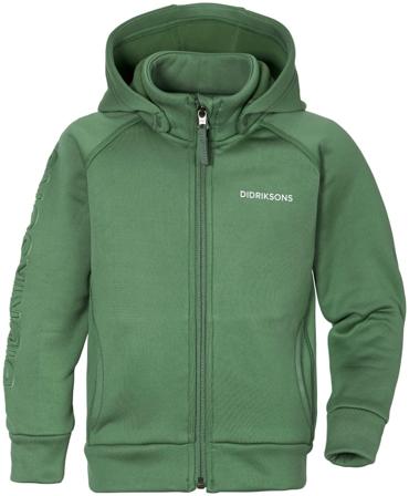 Didriksons Corin Kid's Full Zip 5 Children Mid layer tops Green 140