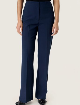 Soaked in Luxury Slcorinne Pants - Navy - XS