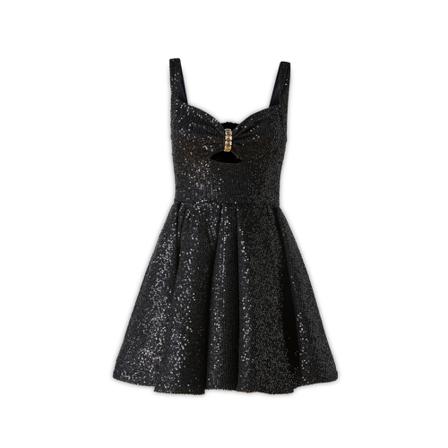 Elisabetta Franchi, Party Dresses Zwart, Dames, Maat:S