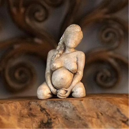 Gravid Kvinna Skulptur Resin Skrivbordsdekoration Moderkärlek Är Stora Tillbehör Hem Vardagsrum (FMY)