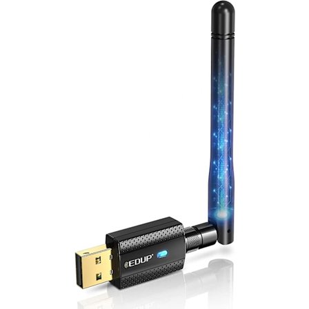 USB Wifi Bluetooth-adapter, 600 Mbps Dobbeltbånd 2.4/5 GHz 2 i 1 Wifi Bluetooth 4.2 Adapter Trådløst nettverk Ekstern mottaker