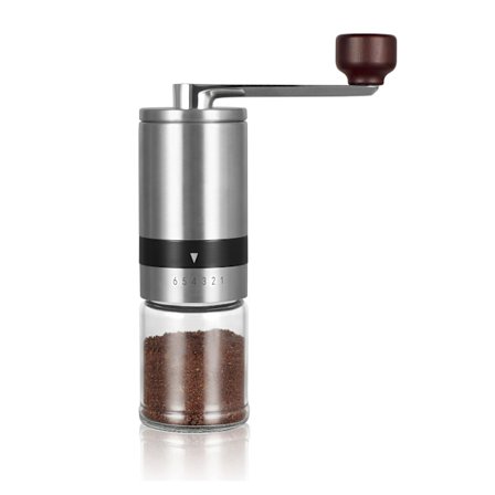 Manuell kaffekvern med justerbar grovhet, keramisk konisk, håndkaffekvern, rask sliping bærbar