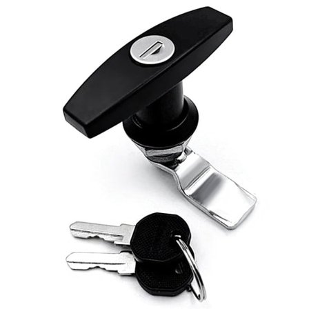 Lastbil T-handtag Lås Släpvagnslås SVART Svart