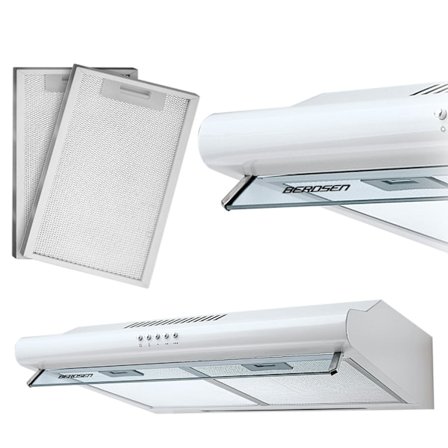Underskabs emhætte - 60 cm Berdsen BE-10-A hvid
