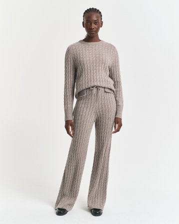 GANT Damen Zopfstrick Hose aus Wolle (XXL)