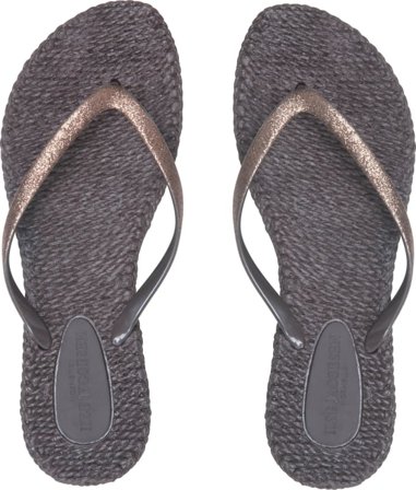 Ilse Jacobsen Flip Flops With Glitter Women sandals Grey 38