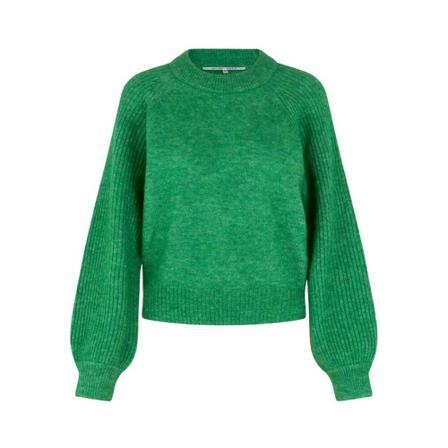 Second Female Second FeMężczyzna, Brooklin Knit O-Neck Pullover Zielony, Kobieta, Rozmiar: S