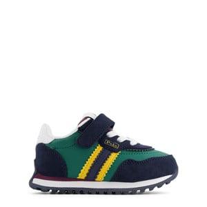 Kids - Ralph Lauren Green Tumbled/Navy Microsuede/Wine/Yellow w/ Navy PP Train 89 PS Trainers 24 (UK 7) - Trainers - 24 (UK 7) - Green
