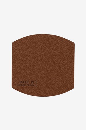 MiLLE W NORDISK DESIGN - Bordskåner Ellips 4-pak - Brun - Bar- & drinkstilbehør - Fra Homeroom