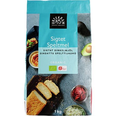 Urtekram Speltmel sigtet Ø 1 kg, Helse & Madvarer, Mel, Speltmel