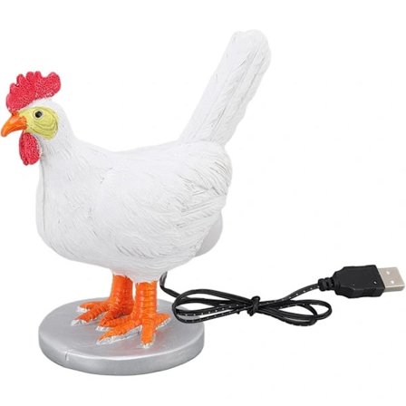 Rolig äggläggande kycklinglampa, LED liten bordslampa kyckling ägglampa bordslampa hönor som lägger ägg skrivbordslampor ornament upplyst påskägglampa
