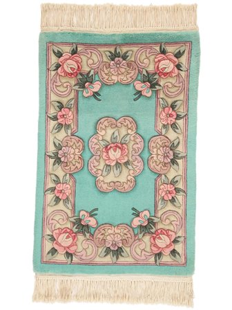 60X90 Alfombra Oriental China 90 Line Verde/Beige (Lana, China)