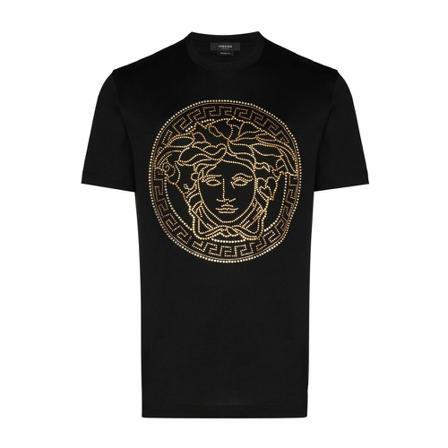 Versace, T-shirt Czarny, Mężczyzna, Rozmiar: S