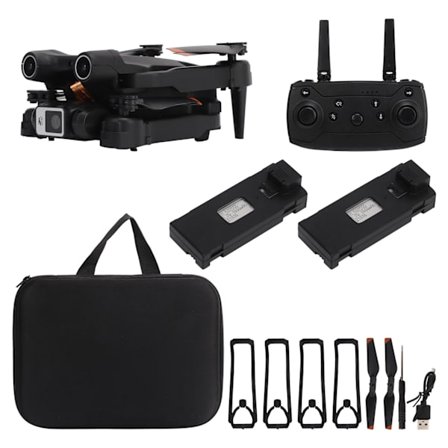 RC Drone med 4K HD Kamera, 4-sidet Hindringsovervågning, Optisk Flow Positionering, Foldbar Mini Drone til Børn over 14 år, 3 Batterier