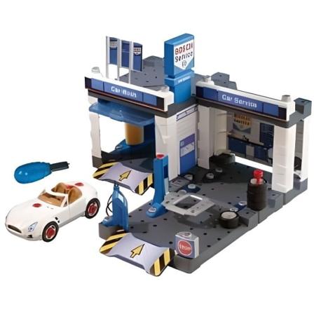 8647 Bosch servicestation för bilar med biltvätt. (Leksak)