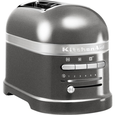 Kitchenaid Artisan 2 skiver Brødrister Grafit Metallic - Kjøp kjøkkenmaskin hos Bakeren og Kokken' - 'Medallion silver