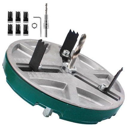 Justerbart hullsagverktøy for boring, hullsag, justerbar hullsagdiameter 1,8-5 tommer, tre