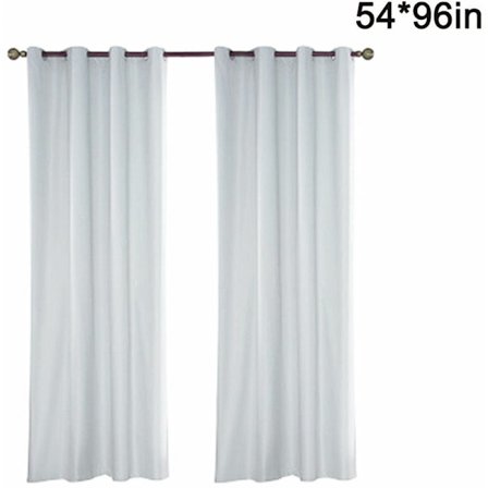 1 st utomhus vattentät gardin, vita spännesgardiner, transparent gardin för utomhusbruk, 54 x 96 cm