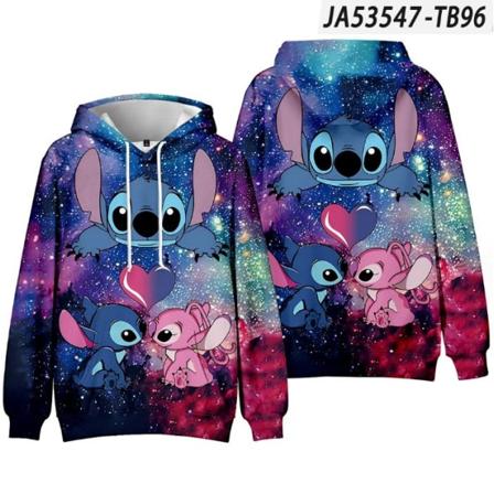 Barn Sweatshirt 3d Hoodies Bekväma Stitch Pullovers D 140cm