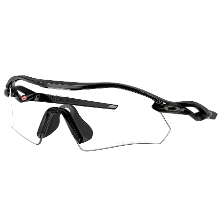 Oakley Radar Plate Polished Black Clear to Black Iridium Photochromic