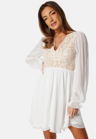 Bubbleroom Occasion Linnie Dress White Klær