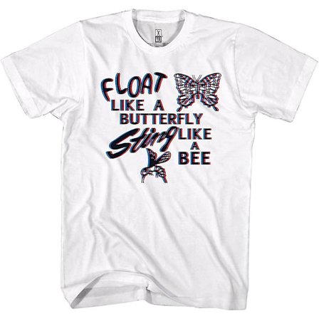 Muhammad Ali Boxningslegend Flyt som en fjärilsstick som ett bi Vuxen T-shirt