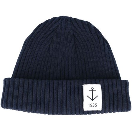 Resteröds - Blå shortbeanie Beanie - Smula Organic Navy Short Beanie @ Hatstore
