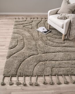 Ullmatta tuftad Denver Mullvad - 140x200 cm - Linea