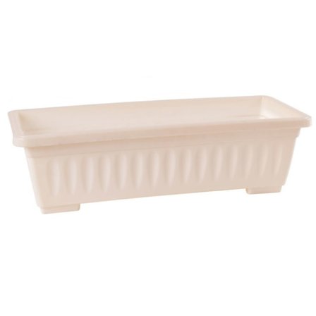 Rektangulär kruka i plast för örter