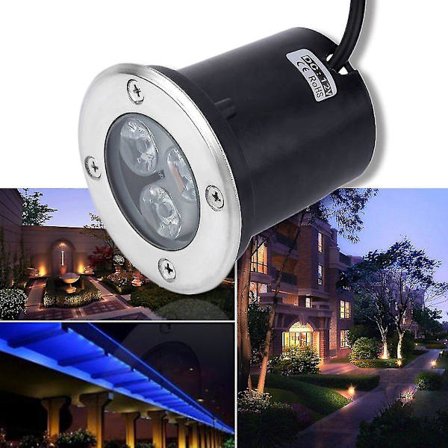 3W LED Vandtæt Udendørs Jordbelysning DC 12V