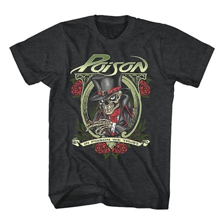 Poison Unisex Adult We Trust Bomull T-shirt XL Svart