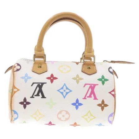 Louis Vuitton Vintage Pre-owned Canvas handbags Hvid, Dame Vintage Tasker, Størrelse: ONE Size
