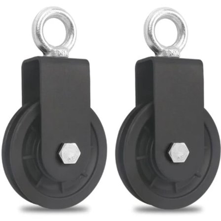 TS-2 stk. 90 MM Trinse for Kabel-Trinse for Fitness-DIY Tilbehør Løftetrinse for Metallvaier Tau-Last 160 kg NPTERBL