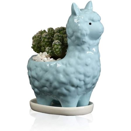 Suloinen alpakkasuukkulenttiruukku tyhjennysalustalla, valkoinen Cera