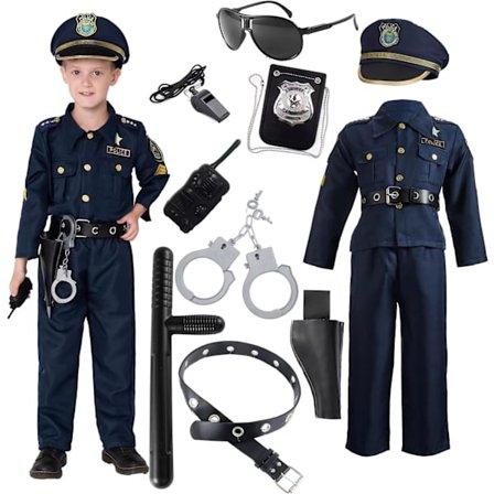 Halloween politi kostume til børn rollespil udklædning kostume fest cosplay politi kostume