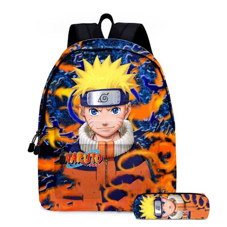 Naruto Olkalaukku, kaksiosainen olkalaukku + kynäpussi - E