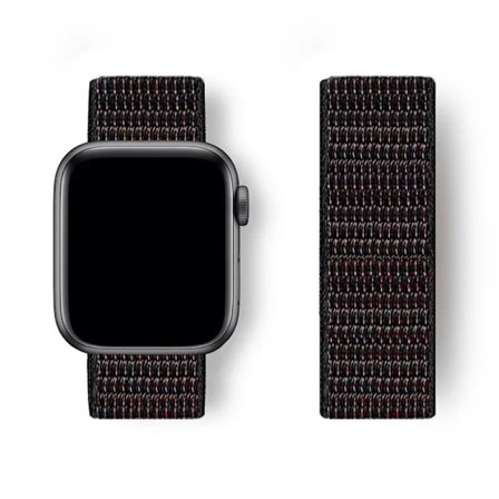 Nylon Loop Armband för Apple Watch band 44mm 40mm 45mm 41mm 46 42mm 49mm 44 45 mm armband iWatch serie 10 9 SE 7 6 5 4 Ultra 2