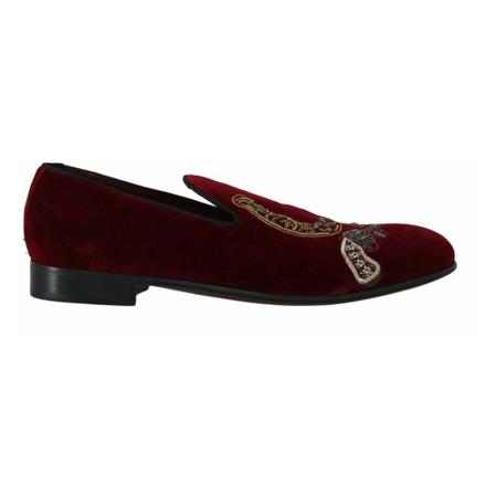 Dolce & Gabbana Instappers , Rood , Heren , Maat: 40 EU Instappers & Slip ons
