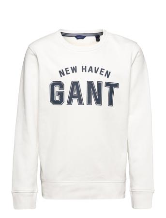 Logo C-Neck White GANT