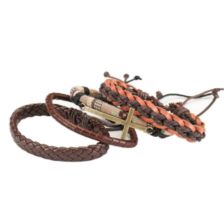 Armbandsset - 4 Delar Black One Size