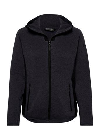 W Varde Hooded Fleece Jacket Sweatshirts & Hoodies Fleeces & Midlayers Sort Helly Hansen